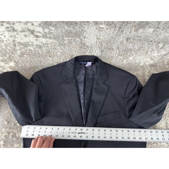 Brooks Brothers Mens Size 41L/35 100% Wool Blazer Jacket Black Long Sleeve - Picture 6 of 11